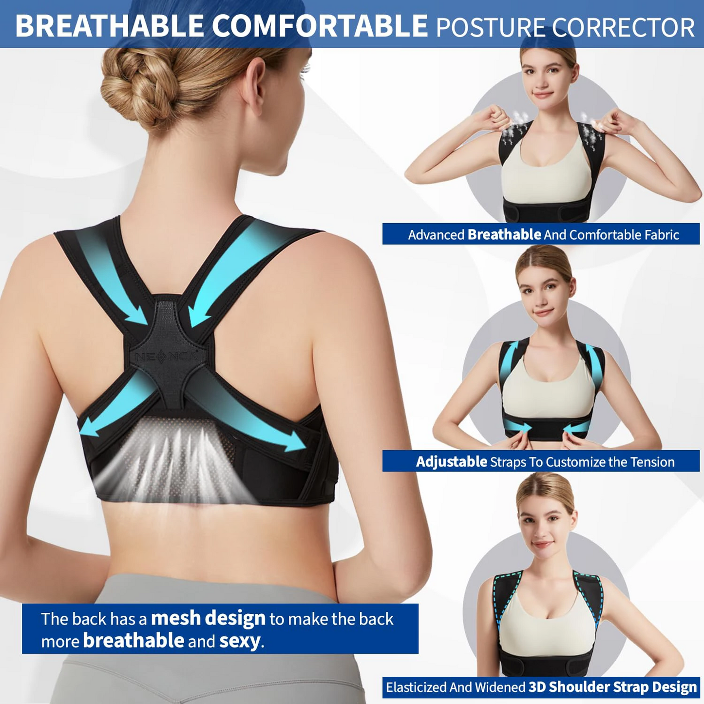 NEENCA Posture Corrector for Back Support
