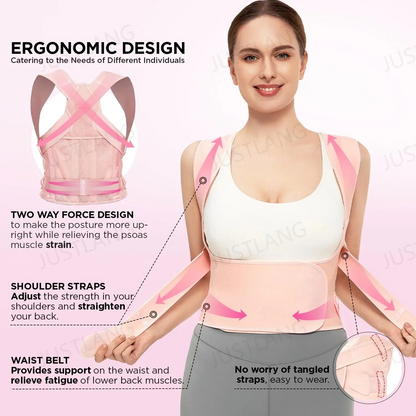 JUSTLANG Posture Corrector – Adjustable Back Brace