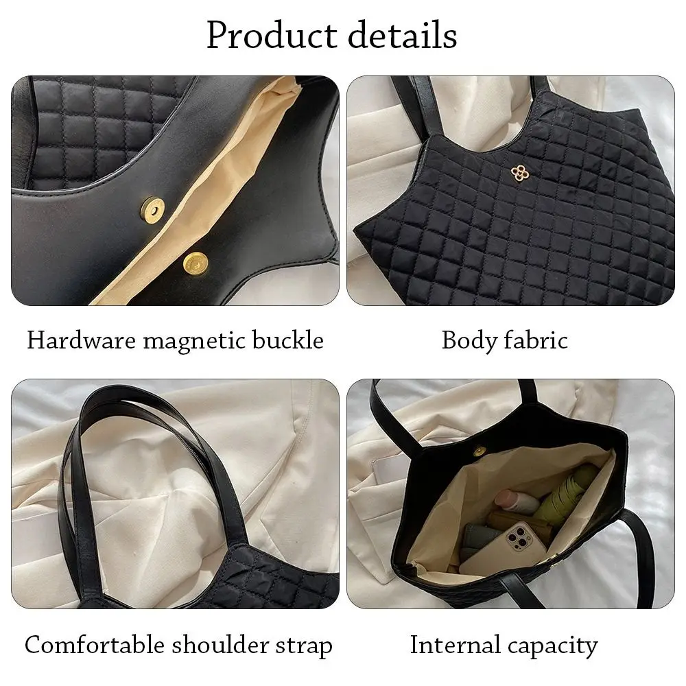 Large Capacity Quilted Underarm Bags