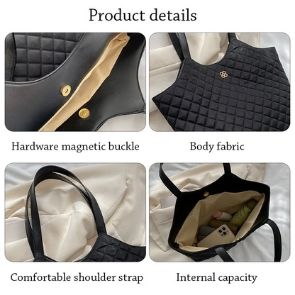 Large Capacity Quilted Underarm Bags