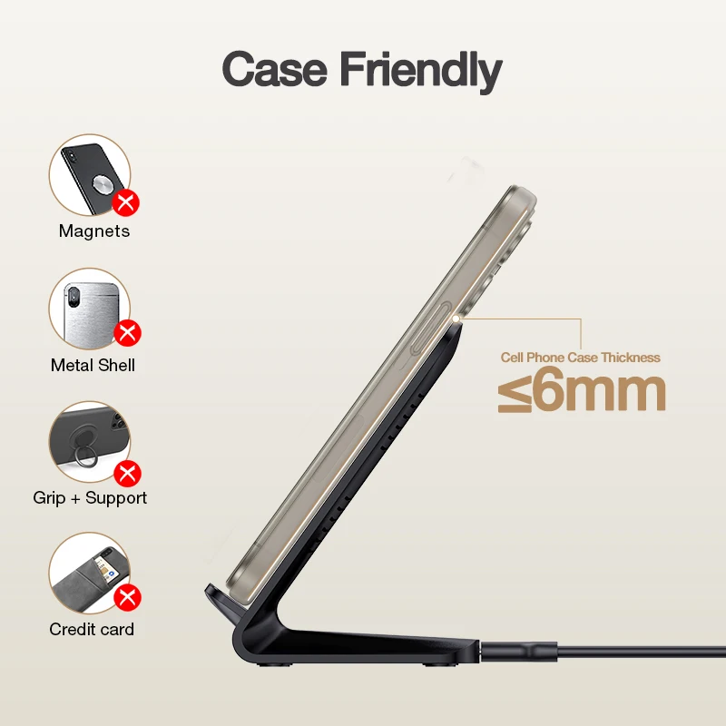1HORA Wireless Charging Stand 15W Fast Charging