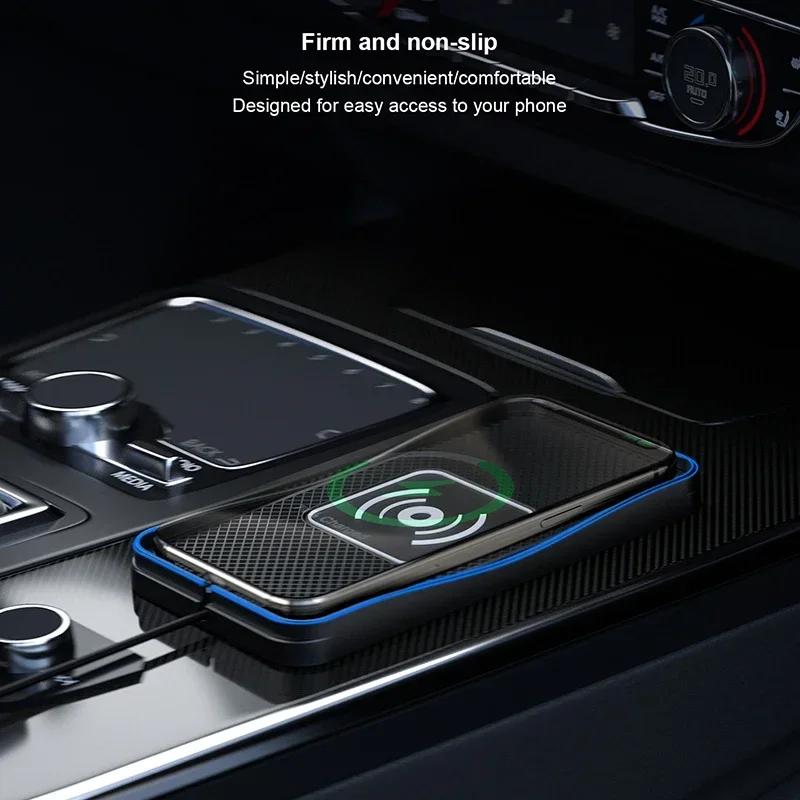 15W Car Wireless Charger Silicone Anti-skid Pad