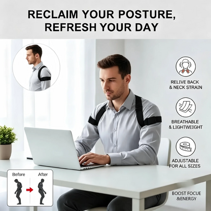 Adjustable Posture Corrector Metal Back