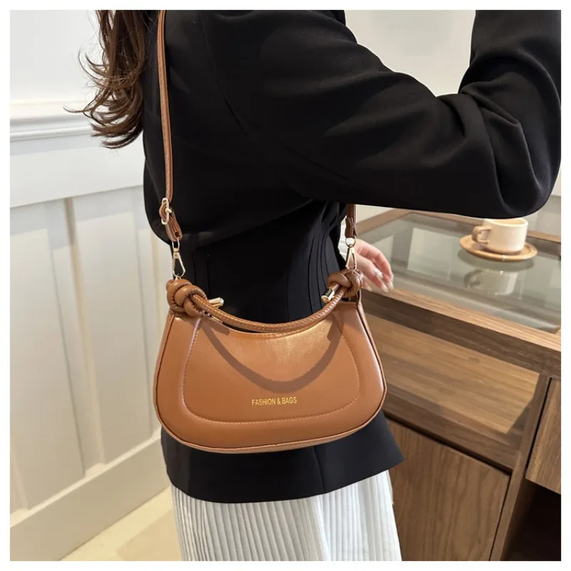 Trendy Soft Pu Leather Shoulder Bag,