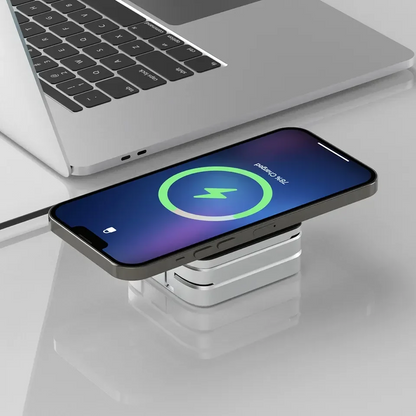 Travel 3 in 1 Magnetic Wireless Charger Foldable Stand Dock