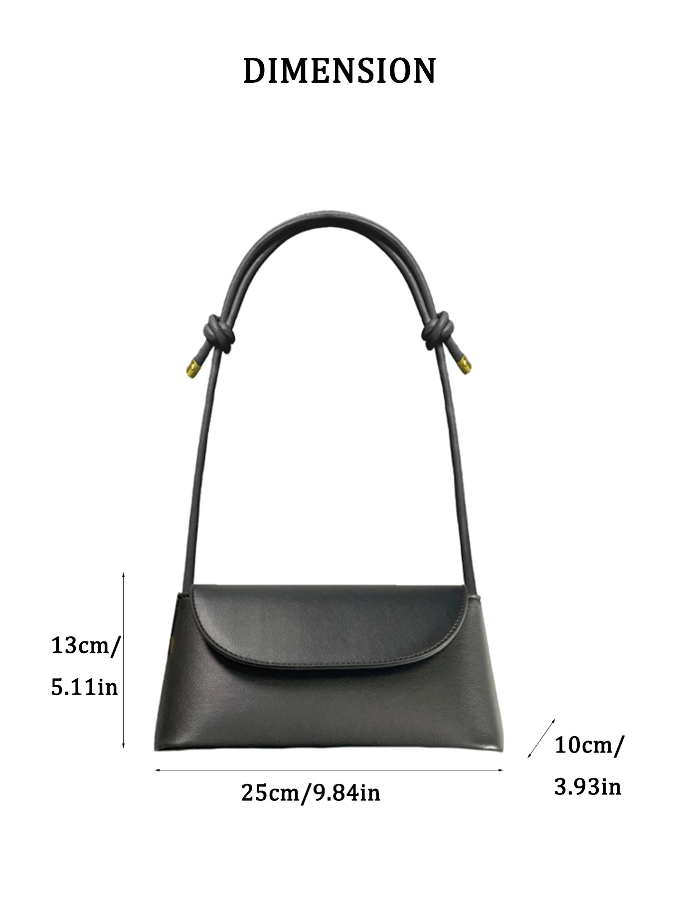 Simple French one-shoulder Crossbody bag