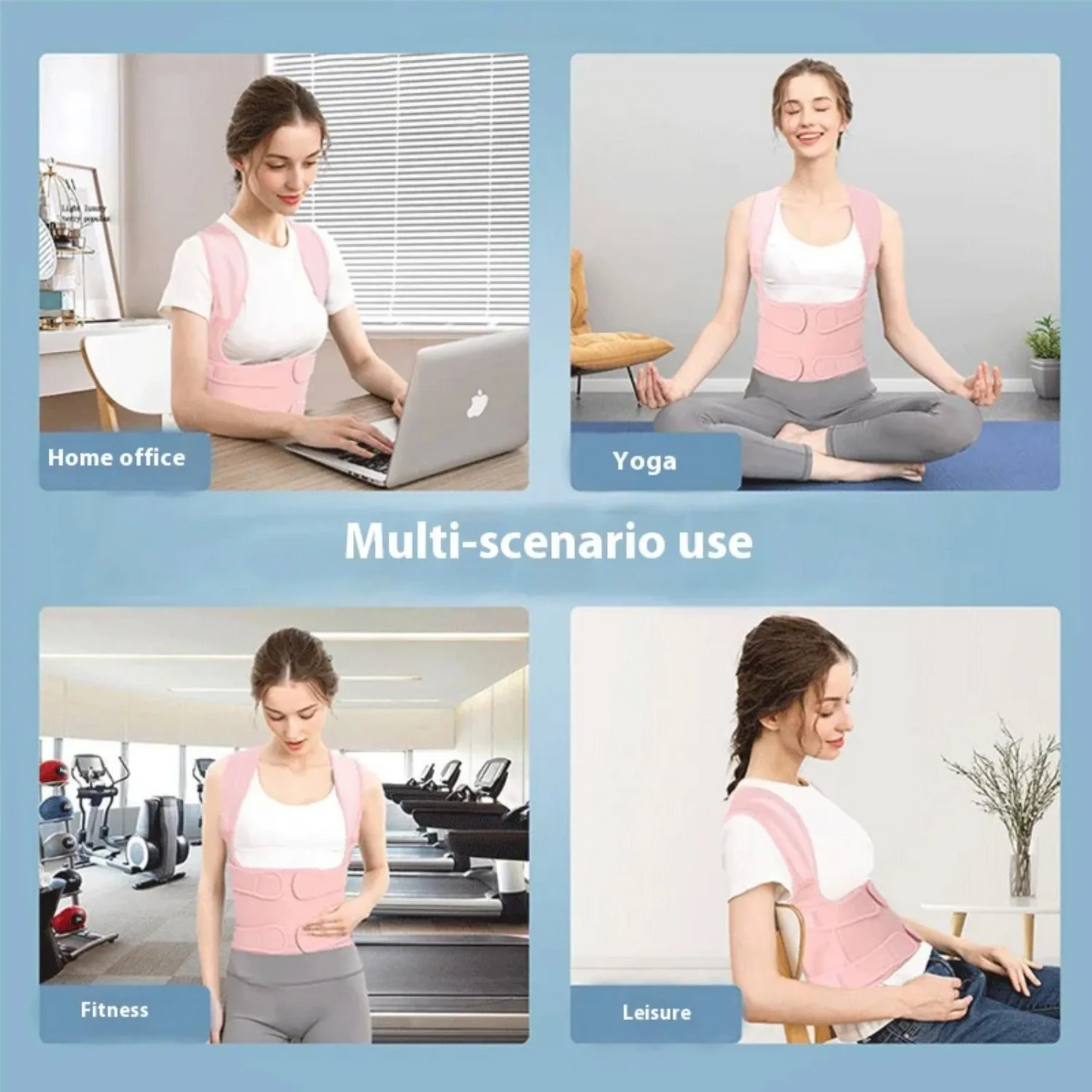 JUSTLANG Posture Corrector – Adjustable Back Brace
