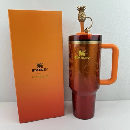 Stanley 1913 x KAROL G Flor 40oz Quencher H2.0 Tumbler – Tropicoqueta Edition (Factory Sealed)