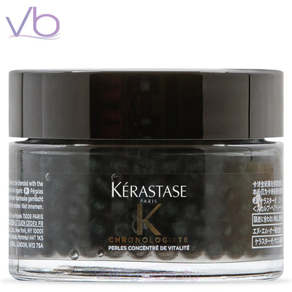Kérastase Chronologiste Rituel Noir Régénérant Caviar Pearls Hair Treatment – Luxury Hair & Scalp Revitalizing Ritual